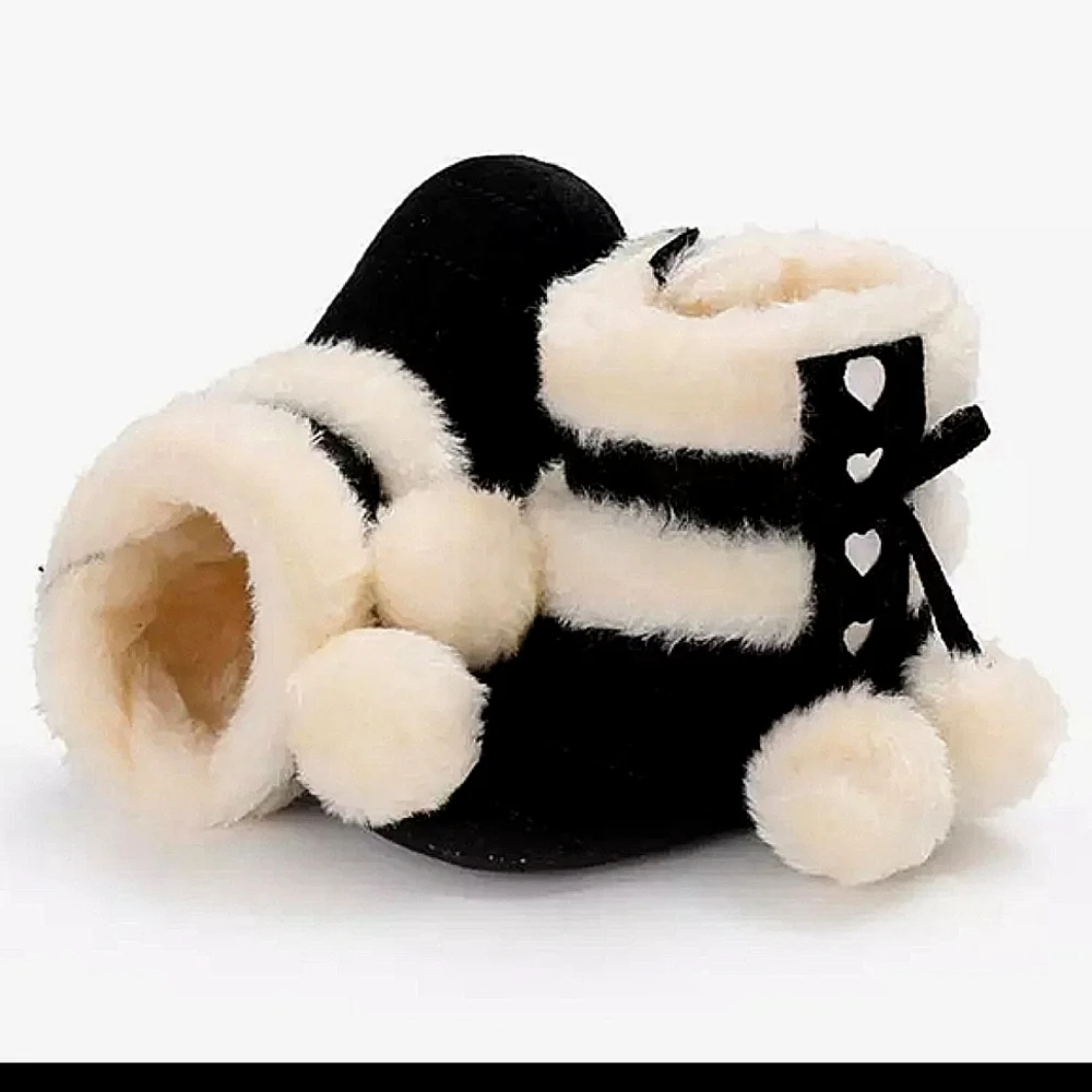 💖Indoor Cotton Soft Rubber Sole Infant Boot Size 13-18 Months